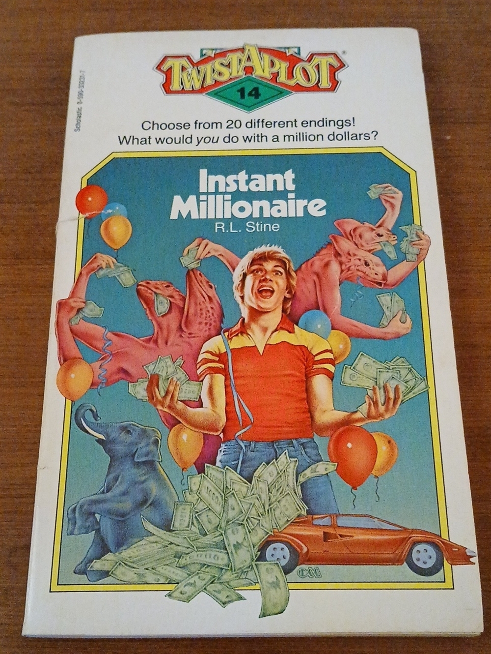 Rare Twist-a-Plot  #14: Instant Millionaire CYOA Adventure Gamebook 1984 PB